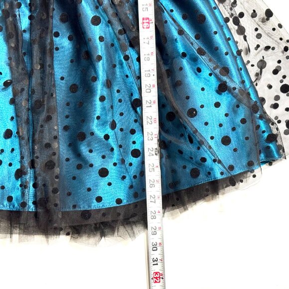 Vtg Y2K Gunne Sax Jessica McClintock Strapless Dress Polkadot Cupcake HOCO Prom - Picture 16 of 16